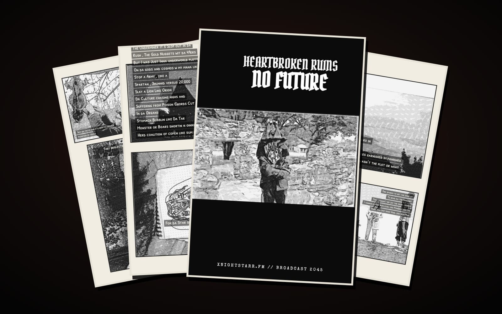 Digital Art Lyric Look Book pages